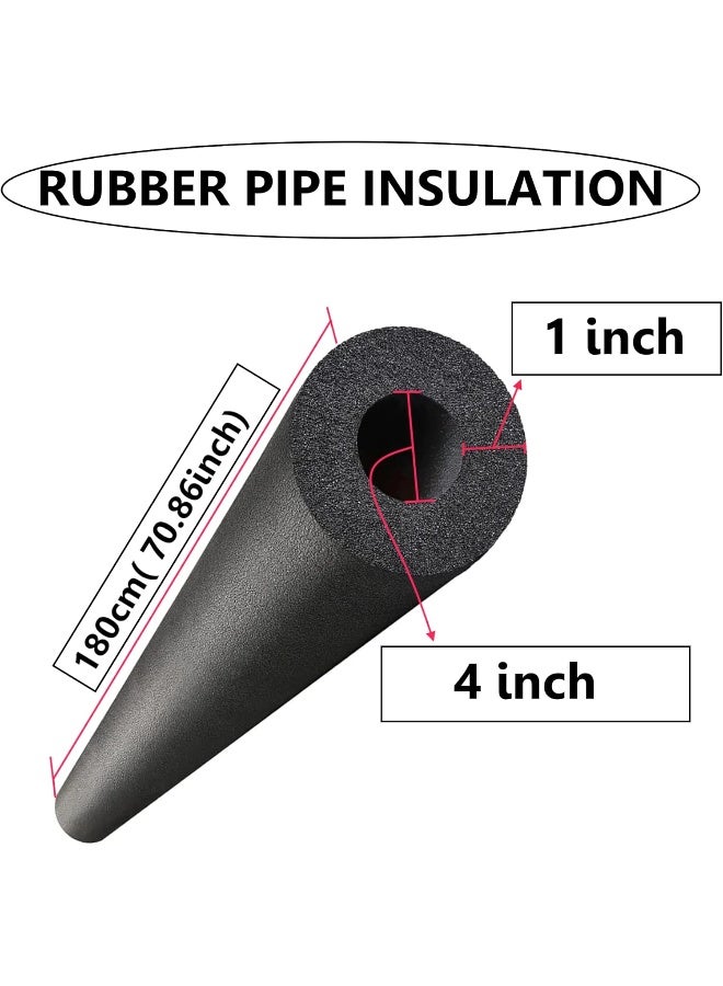 Poaker أنبوب عزل الأنابيب من فوم بارتفاع 180 سم - غلاف فوم متعدد الاستخدامات للسباكة، وحدات التكييف، حوامل الجيتار، معدات التمارين، وحوامل الأسطح - Image 2