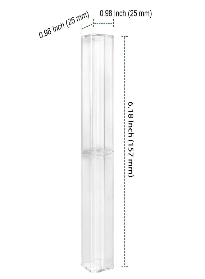 PINGEUI 75 Pack Clear Acrylic Pen Gift Box, Single Pen Storage Box for Office Supply Souvenir Present Packaging - Image 2