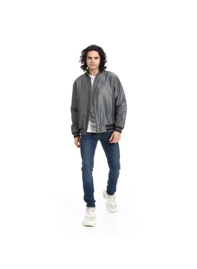 Waterproof Jacket Grey Big Sizes - Image 3