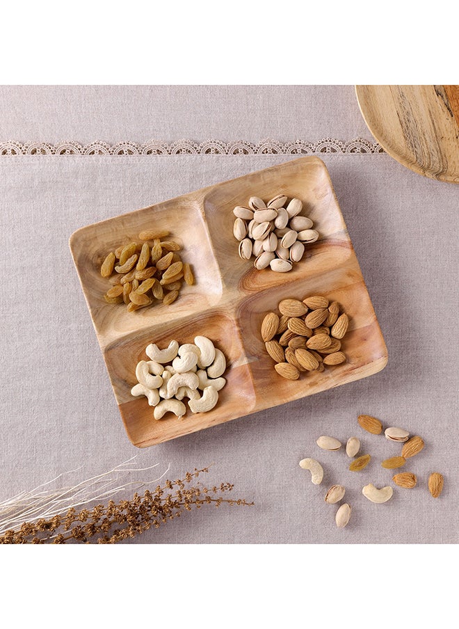 Home Box Albero 4-Sectioned Platter 24x2.5x20.5 cm  - Image 1