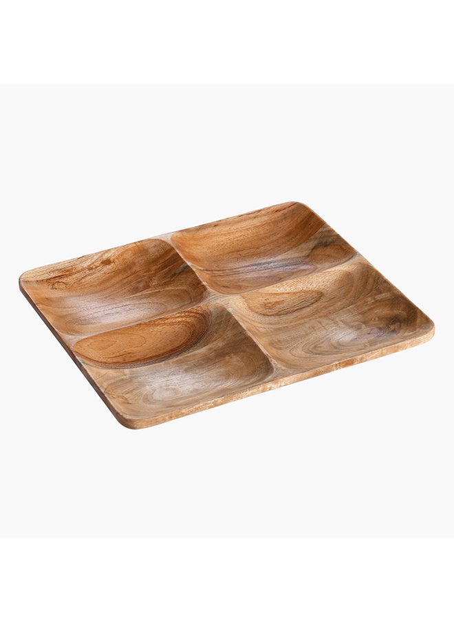 Home Box Albero 4-Sectioned Platter 24x2.5x20.5 cm  - Image 3