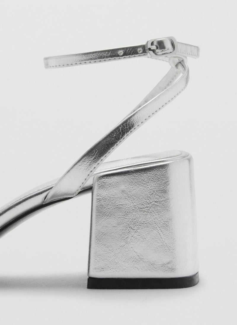 MANGO Heeled With Crossed Straps Sandal  - Image 3