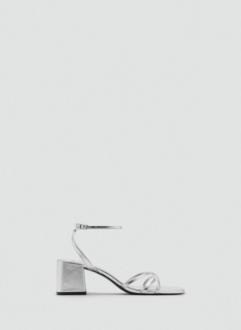 MANGO Heeled With Crossed Straps Sandal  - Image 1