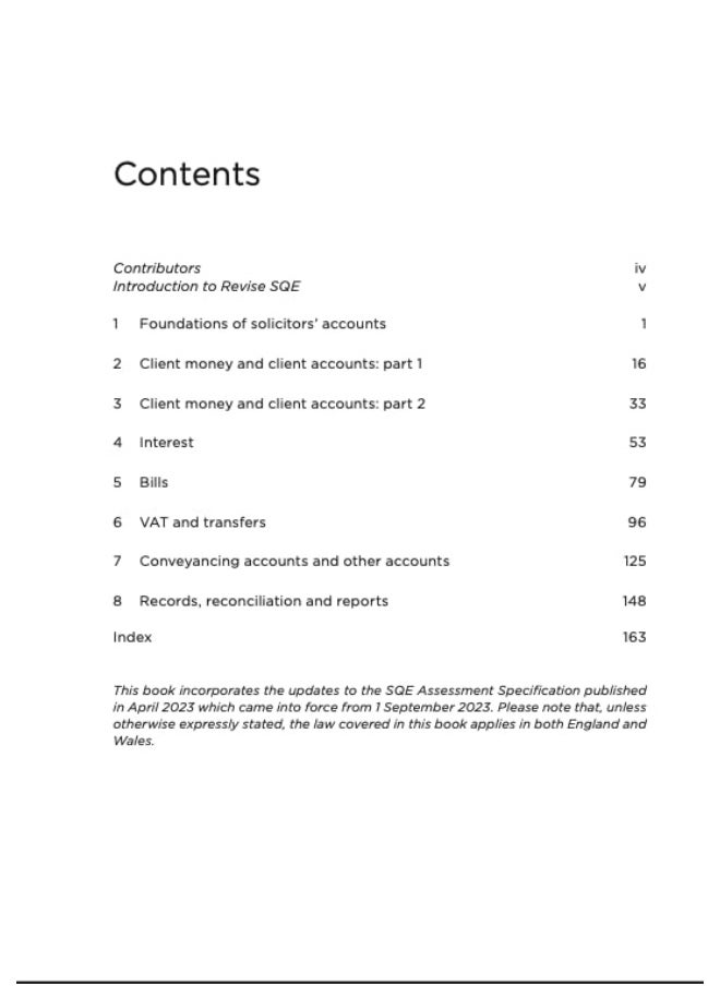 null - Revise SQE Solicitors' Accounts: SQE1 Revision Guide 2nd ed - Image 1