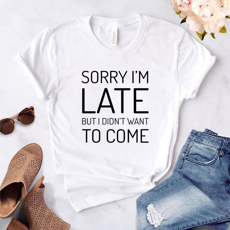 2024 T-Shirt Independent Station Women'S Short-Sleeved Wish Spot Temu - Image 1