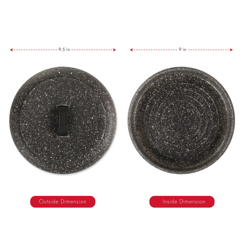 Dexas Microwavable Xl Tortilla Warmer 9.5"" Granite Pattern. Ideal For Tortillas  Breads  Pancakes  Pita Bread  Corn Breads - Image 3