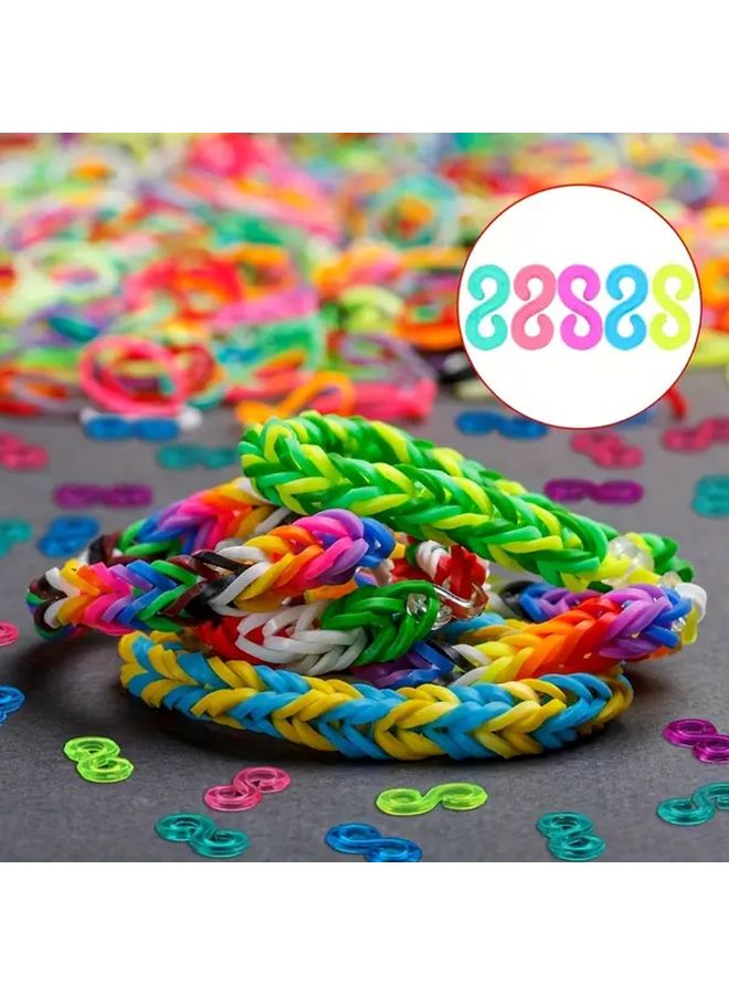 500pcs Vintage Style S Clips Set Plastic Rubber Band Connectors For Jewelry Making - Image 3