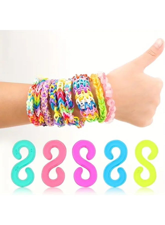 500pcs Vintage Style S Clips Set Plastic Rubber Band Connectors For Jewelry Making - Image 5