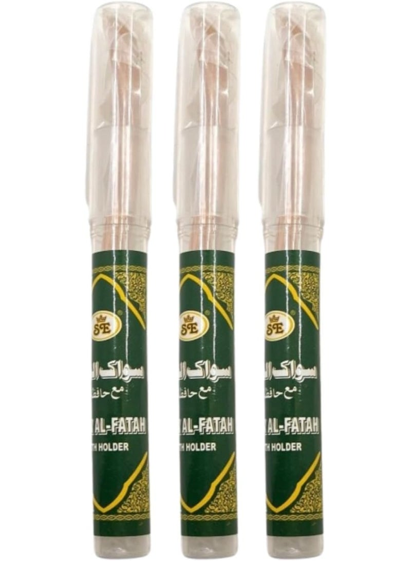 Set of 10 100% Natural Miswak Toothbrush - Peelable and Chewable Sticks for Whiter Teeth, Organic, Sealed, Maintains Healthy Gums and Teeth. - Image 1