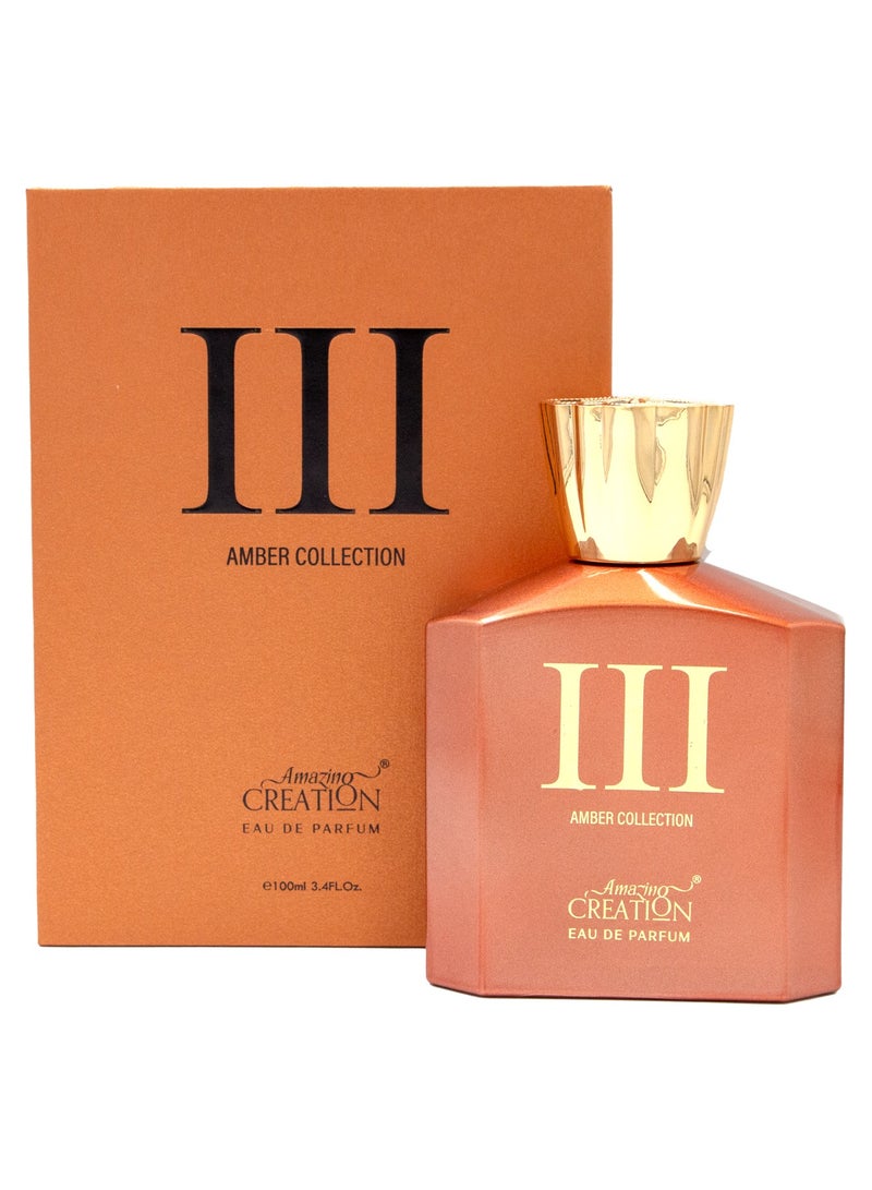 Amazing Creation Amber Collection - III EDP For Unisex 100ml - Image 3