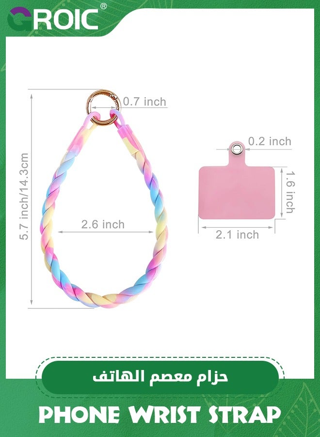 GROIC Phone Charm Strap, Phone Lanyard with Tether Tab, Phone Chain Wrist Strap Grip Phone Keychain for Women Girl iPhone 15 Pro Max / 14 Pro Max / 13 Pro Max / 12 - Image 2