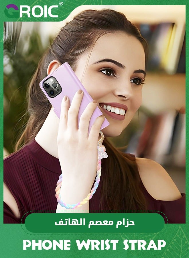 GROIC Phone Charm Strap, Phone Lanyard with Tether Tab, Phone Chain Wrist Strap Grip Phone Keychain for Women Girl iPhone 15 Pro Max / 14 Pro Max / 13 Pro Max / 12 - Image 4