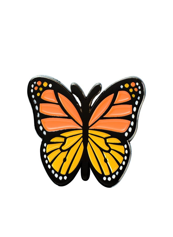 GuDeKe Monarch Butterfly Enamel Pins Lapel Backpacks Brooches for Women（1 pack） - Image 1