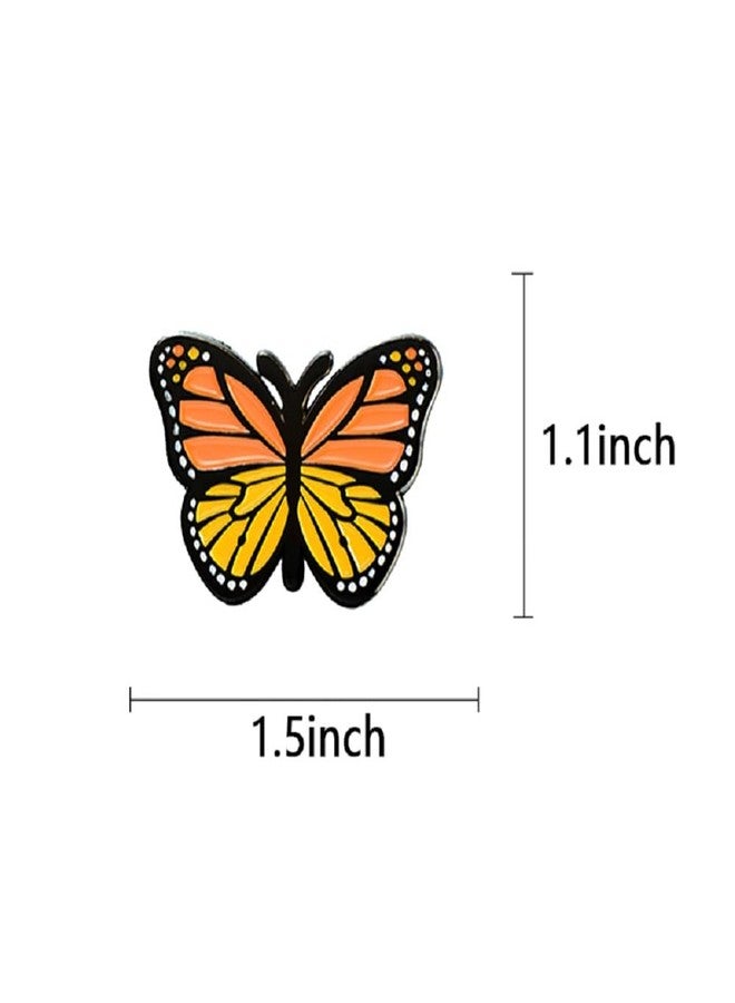 GuDeKe Monarch Butterfly Enamel Pins Lapel Backpacks Brooches for Women（1 pack） - Image 5