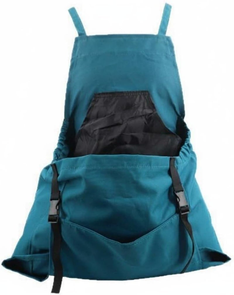 Quick Release Harvesting Apron Adjustable Straps Fruit Picking Apron Waterproof Gardening Gear for Gardeners, Farmers, Orchard, Farm, Array, Teal - Image 1