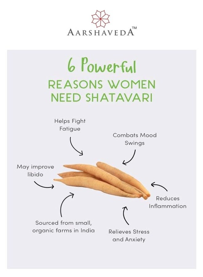 Aarshaveda كبسولات أرشفيدا شاتافاري | صحة المرأة | تخفيف التوتر | مكمل غذائي لتوازن الهرمونات | كبسولات | 60 كبسولة - Image 2