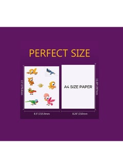 Kalon A4-135gsm glossy Photo sticker paper white 50 Sheets for Laser and Inkjet Printer  - Image 5