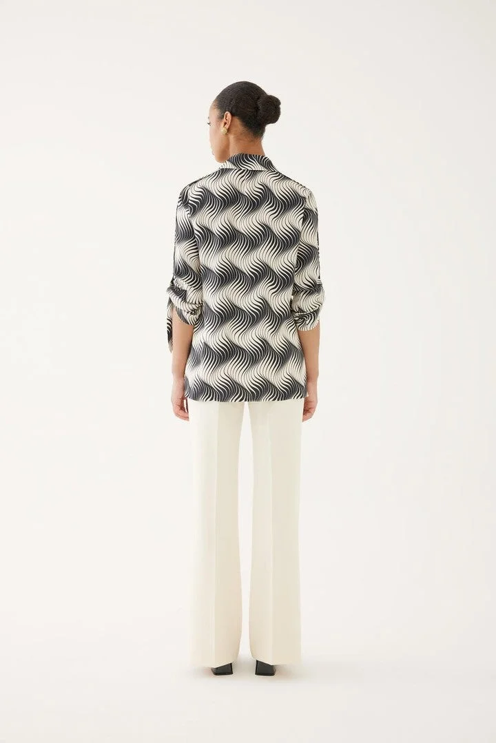 EXQUISE Patterned Viscose Shirt