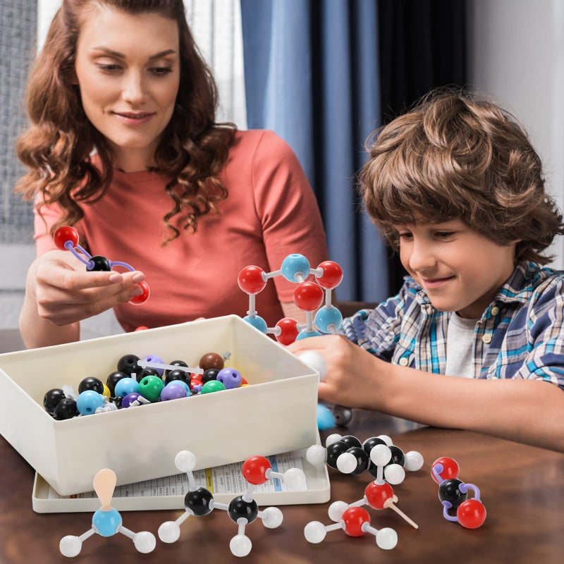 SOUJOY 444 Pcs Chemistry Molecular Model for Building Organic and Inorganic Structures, 3D Visual Science Learning Set with Atoms Bonds, Links and Short Link Remover Tool for Students, Teachers - Image 5