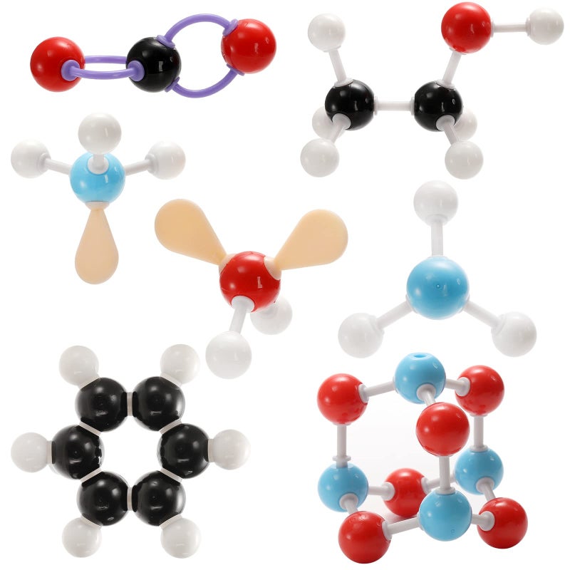 SOUJOY 444 Pcs Chemistry Molecular Model for Building Organic and Inorganic Structures, 3D Visual Science Learning Set with Atoms Bonds, Links and Short Link Remover Tool for Students, Teachers - Image 2