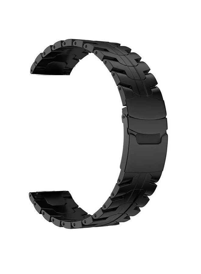 بيوينتي Titanium Band 22mm, لـ HUAWEI Watch GT 5 4 3 Pro/Watch 4 3 Pro, فاخرة التيتانيوم المعادن استبدال الساعة حزام للرجال والنساء, أسود - Image 2