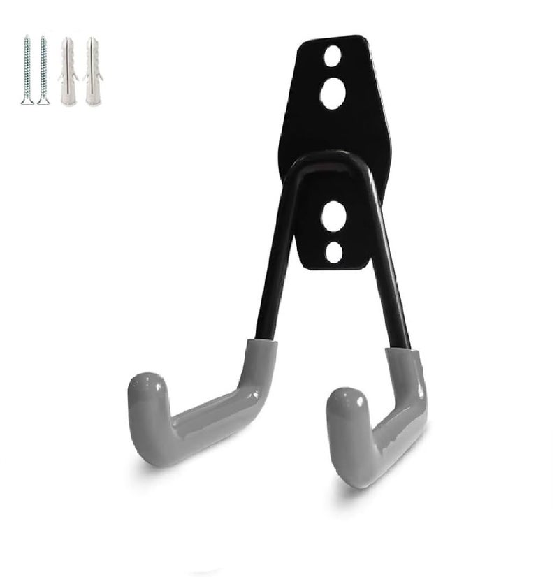 INTERIA INTERIA Garage Storage Hooks Heavy Duty Ladder Hooks for Wall Garage Hooks Mount Storage Organizer with AntiSlip Coating Hangers and Combinable Wall Mount Garage Hooks Pack of 1  - Image 1