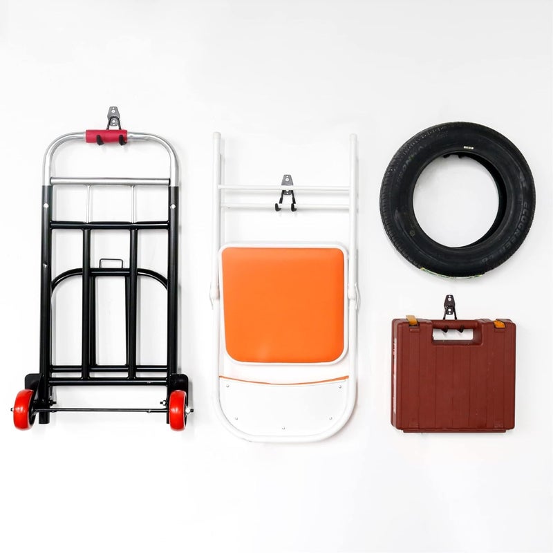 INTERIA INTERIA Garage Storage Hooks Heavy Duty Ladder Hooks for Wall Garage Hooks Mount Storage Organizer with AntiSlip Coating Hangers and Combinable Wall Mount Garage Hooks Pack of 1  - Image 2