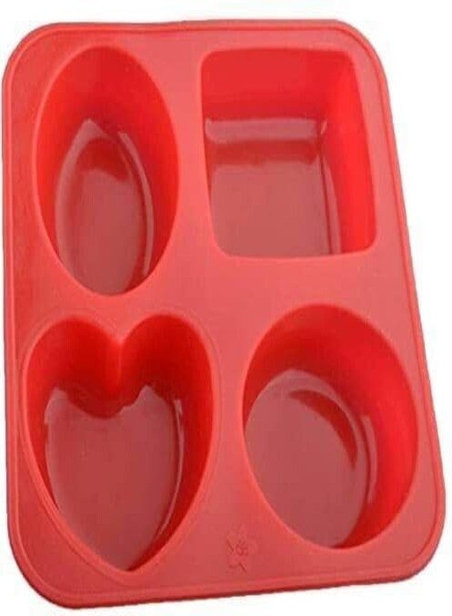 KITCHOOK قالب شوكولاتة سيليكون من كيتشوك، 4 قطع (عبوة واحدة) AJ 318 - Image 2