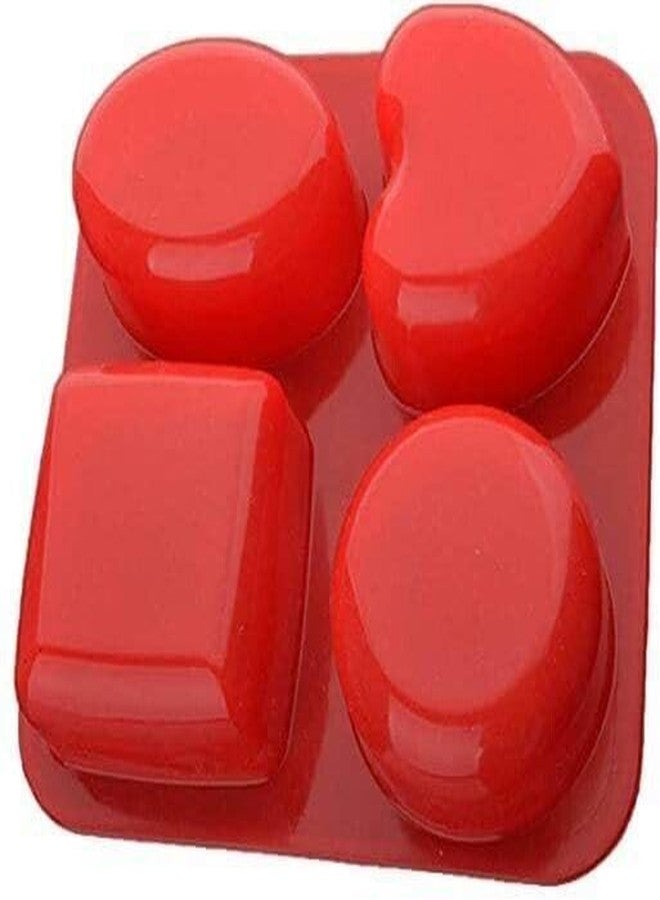 KITCHOOK قالب شوكولاتة سيليكون من كيتشوك، 4 قطع (عبوة واحدة) AJ 318 - Image 3