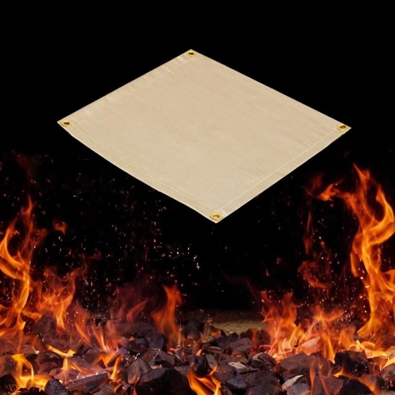 predolo Fire Retardant Mat Multi-Use Welding Blanket Easy to Maintain Fireproof Cover, 30cmx30cm - Image 4