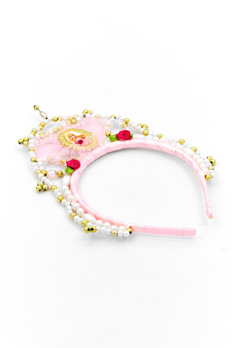 Disney Princess Kids Girl Graphic Print Head Band, Pink - Image 2