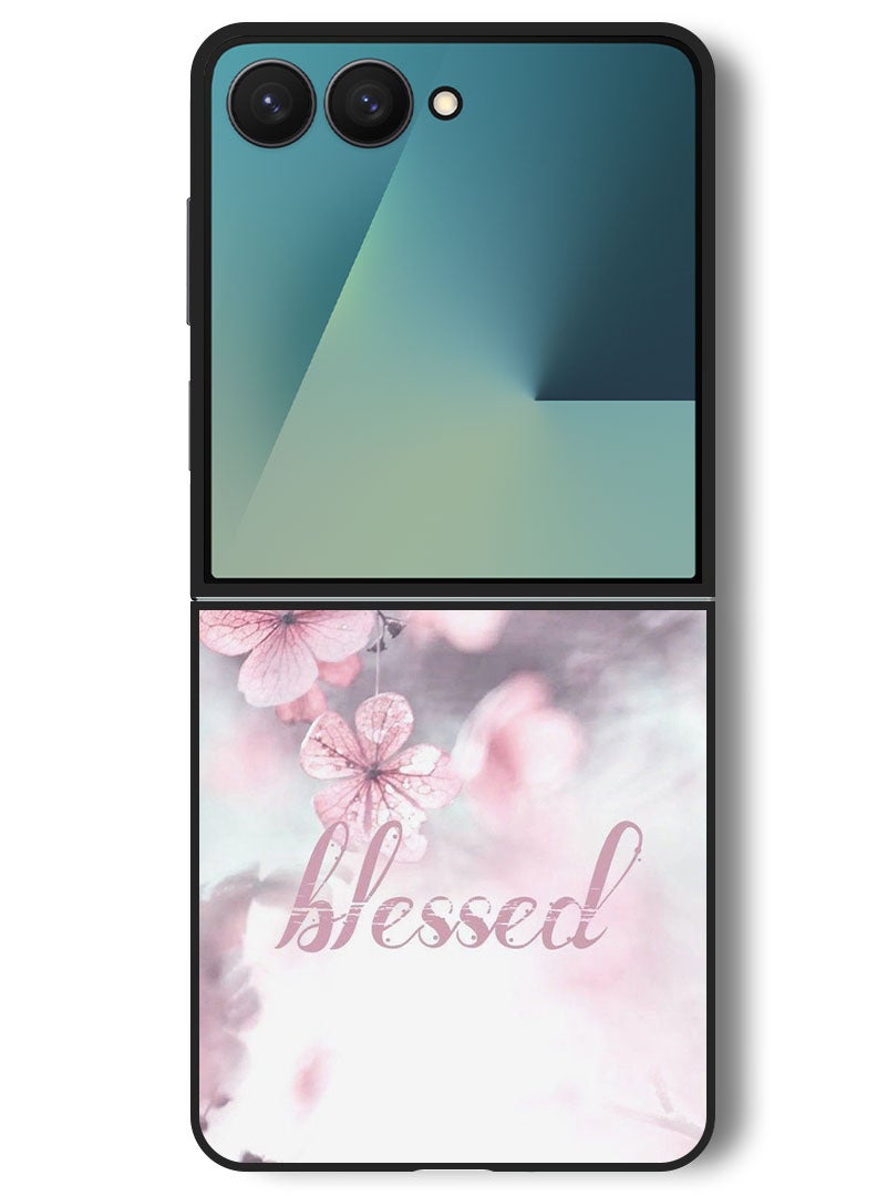 Theodor Case Compatible with Samsung Galaxy Z Flip 7 - 6.9 Inch Protection Shockproof Bumper Cover Blessed - Image 1