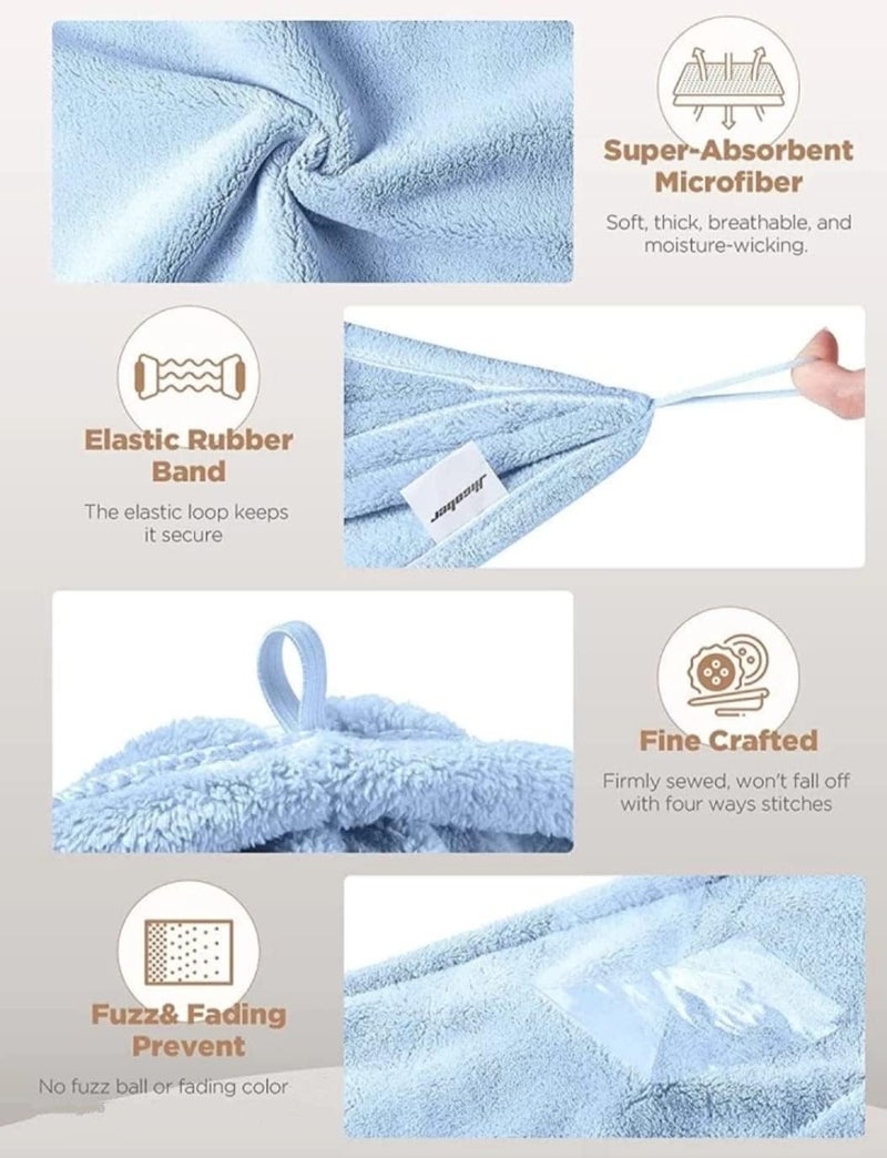 Meliora Super Soft Microfiber (500 GSM) Magic Hair Towel Wrap Super Absorbent Quick Dry Shower Bath Towel (3) - Image 3