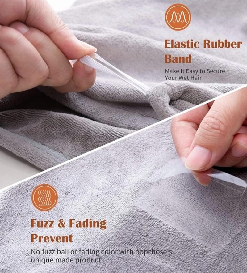 Meliora Super Soft Microfiber (500 GSM) Magic Hair Towel Wrap Super Absorbent Quick Dry Shower Bath Towel (3) - Image 4