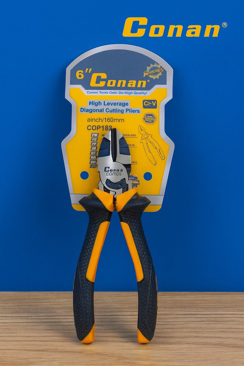 Conan 3-Piece Professional Pliers Set 6" (160 mm) High Leverage Multi-Purpose - Image 3