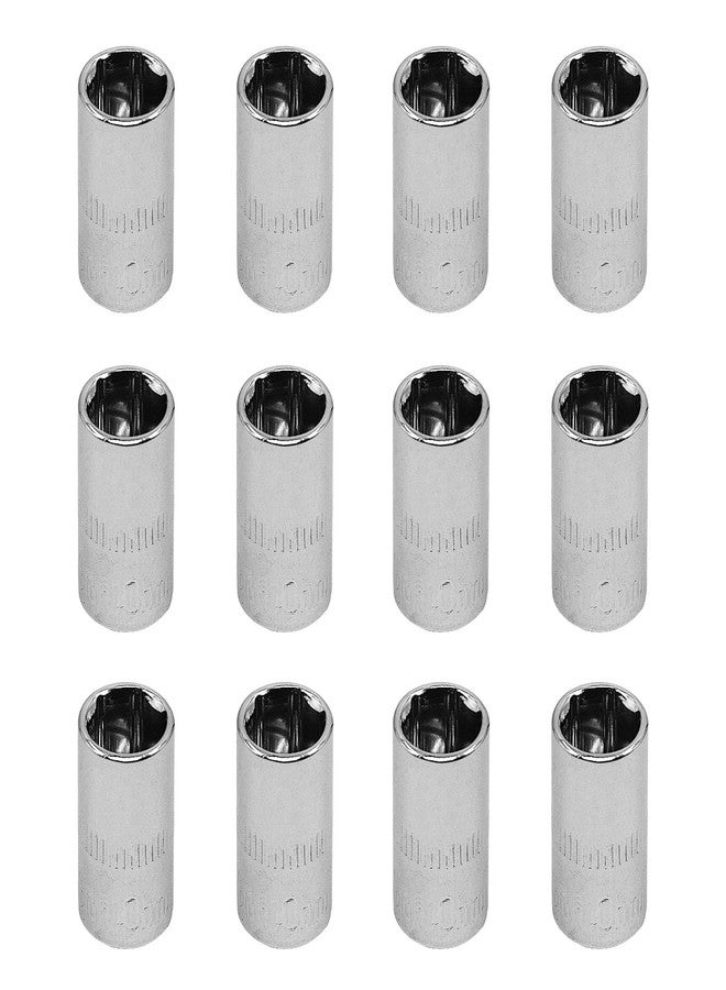 YXQ 10mm Sockets, 6 Point 1/4 Inch Drive Shallow Socket Set, 12Pcs - Image 1