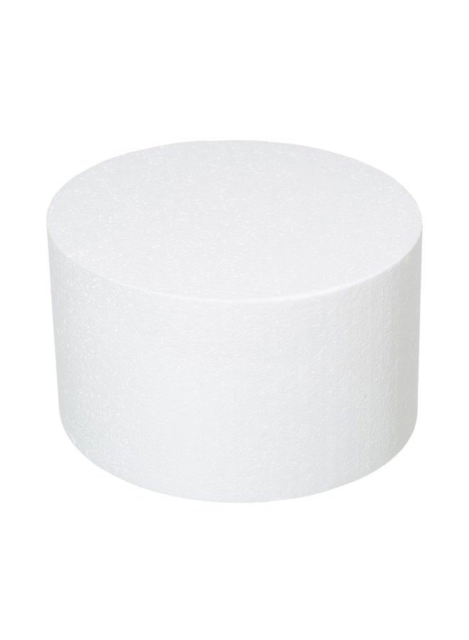 Crafare Round Foam Cake Dummies 10x6 Inch Polystyrene Circle Dummy Cake Set for Wedding Birthday Cakes Crafting Modeling Art Project Displays - Image 1