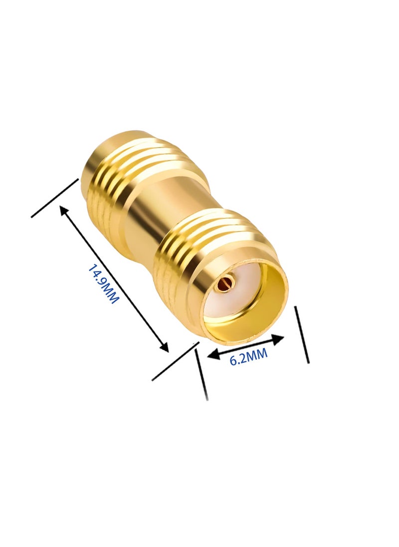 SUNSAR 5-Pack RF Coaxial Adapter Connector SMA Coax Jack Connector SMA Female to SMA Female Adapter Gold Plating Adapter  - Image 2