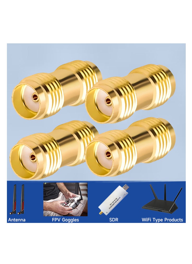 SUNSAR 5-Pack RF Coaxial Adapter Connector SMA Coax Jack Connector SMA Female to SMA Female Adapter Gold Plating Adapter  - Image 4