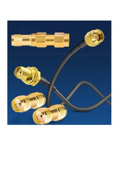 SUNSAR 5-Pack RF Coaxial Adapter Connector SMA Coax Jack Connector SMA Female to SMA Female Adapter Gold Plating Adapter  - Image 5