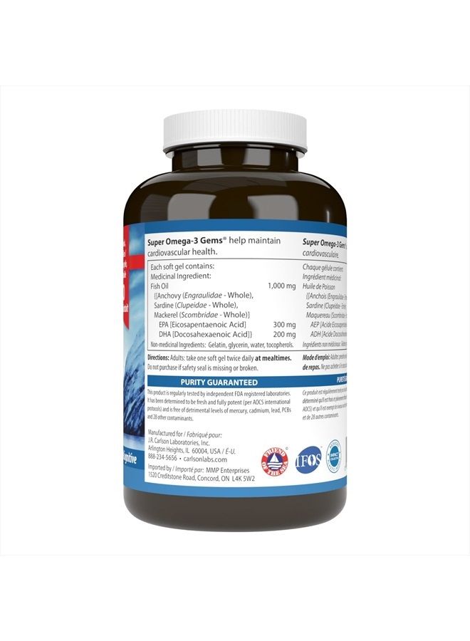 Carlson أحجار كريمة سوبر أوميجا 3، 1200 مجم من أحماض أوميجا 3 الدهنية مع حمض إيكوسابنتينويك وحمض دوكوساهيكسانويك، مكمل غذائي من الأسماك البرية النرويجية، كبسولات زيت السمك من مصادر مستدامة، مكملات أوميجا 3، 100+30 كبسولة هلامية - Image 4