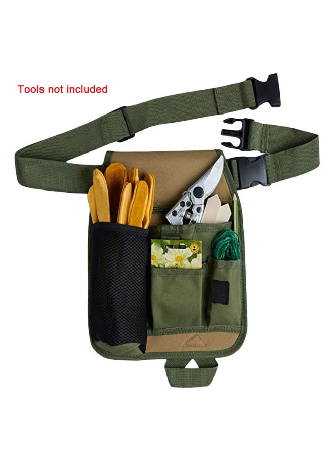 منظم أدوات الحديقة متعدد الجيوب مع حقيبة مقصورة كبيرة بسحاب للأدوات اليدوية والملحقات - Image 5