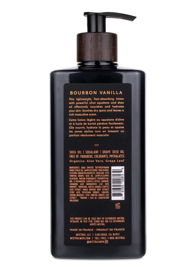 mistral Men's Moisture-Rich Body Lotion, Bourbon Vanilla, 13.5 Fl Oz - Image 2