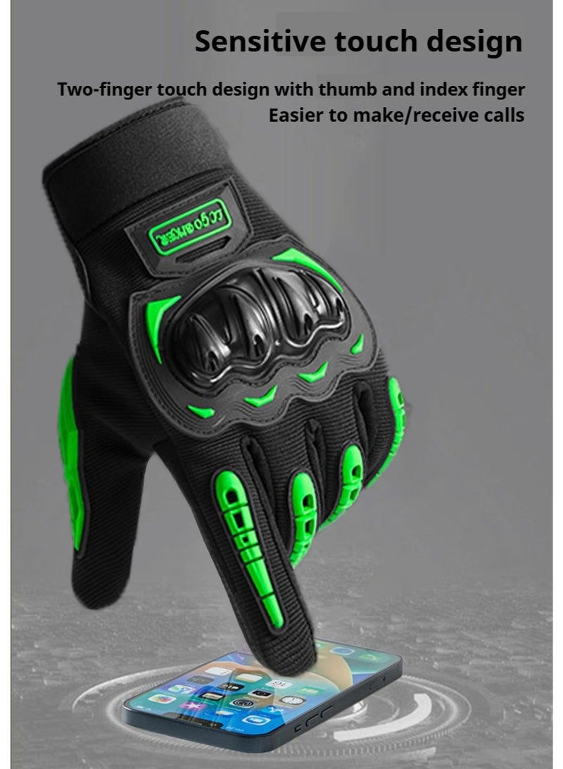 Sports Motorcycle Gloves,Touchscreen Motocross Dirt Bike Riding Gloves,Motorcycle Motorbike Powersports Racing Gloves,Anti-slip with Good Grip Hard Knuckles Protection Gloves - Image 4