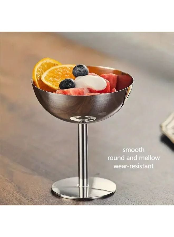 Stainless Steel Ice Cream Goblet 6oz Pudding Mousse Dessert Bowl Dishwasher Safe - Image 5