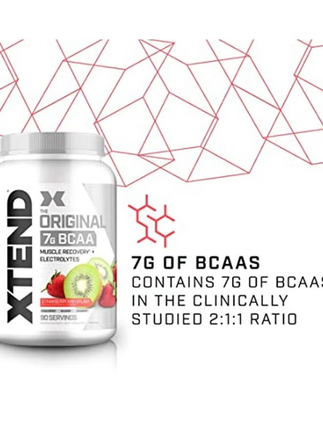 Xtend Original BCAA 7g – Muscle Recovery & Electrolyte Hydration – Strawberry Kiwi Splash – Zero Sugar - Image 4