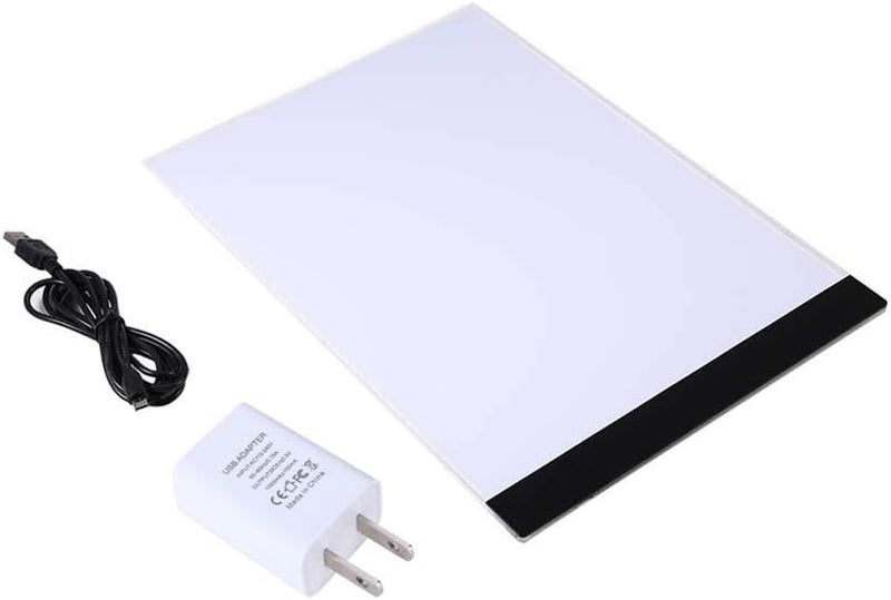 klarako Trace Light Pad, 1pc A4 LED Art Stencil Board Light Pad Tracing Drawing Table Board US Plug 110-240V for Kids Artists Drawing Sketching - Image 1