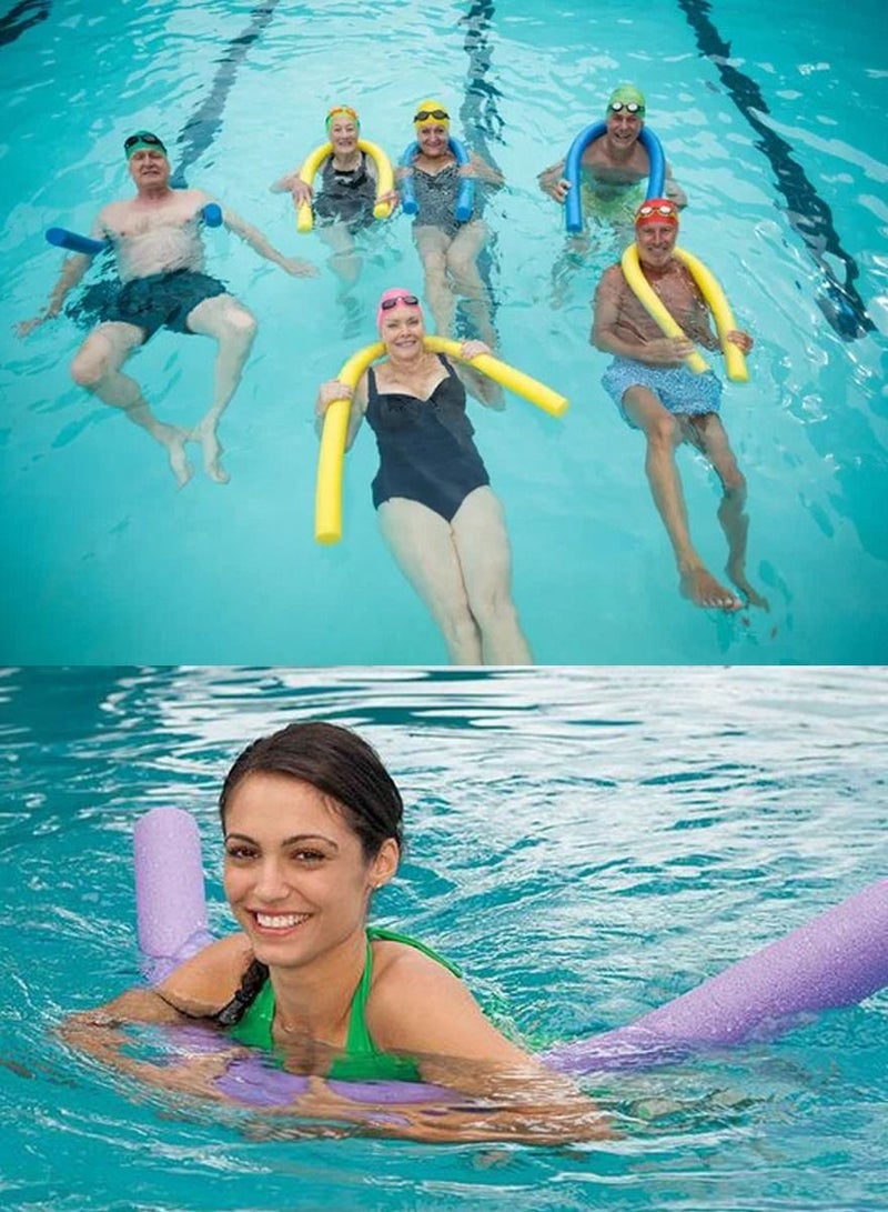 وايف معكرونة السباحة المحمولة للسباحة للاسترخاء في الماء مع قوة عائمة وداعمة قوية لضمان السلامة ، ومقاومة ممتازة للماء مناسبة للأطفال والكبار ، ومساعد عائم للسباحة - Image 2