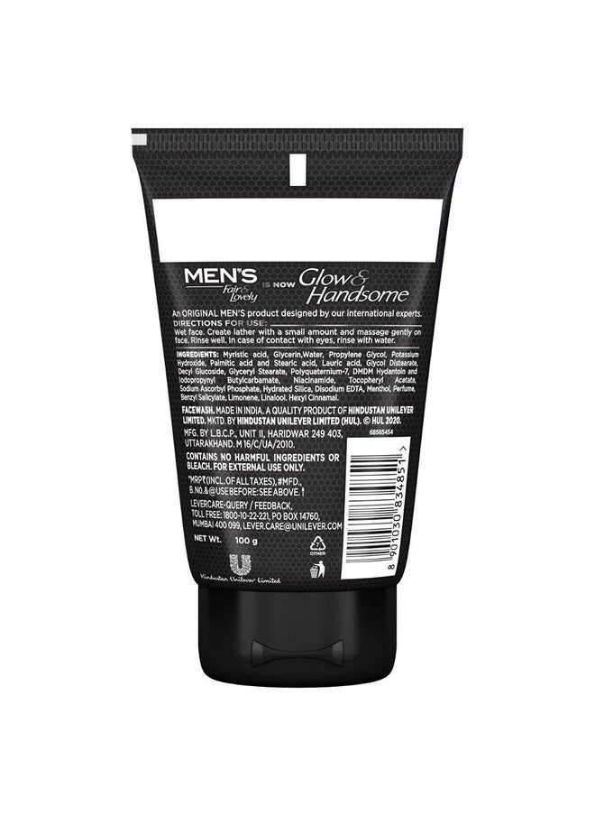 Fair & Lovely - Glow & Handsome Instant Brightness Rapid Action Facewash, 100 G - Image 1