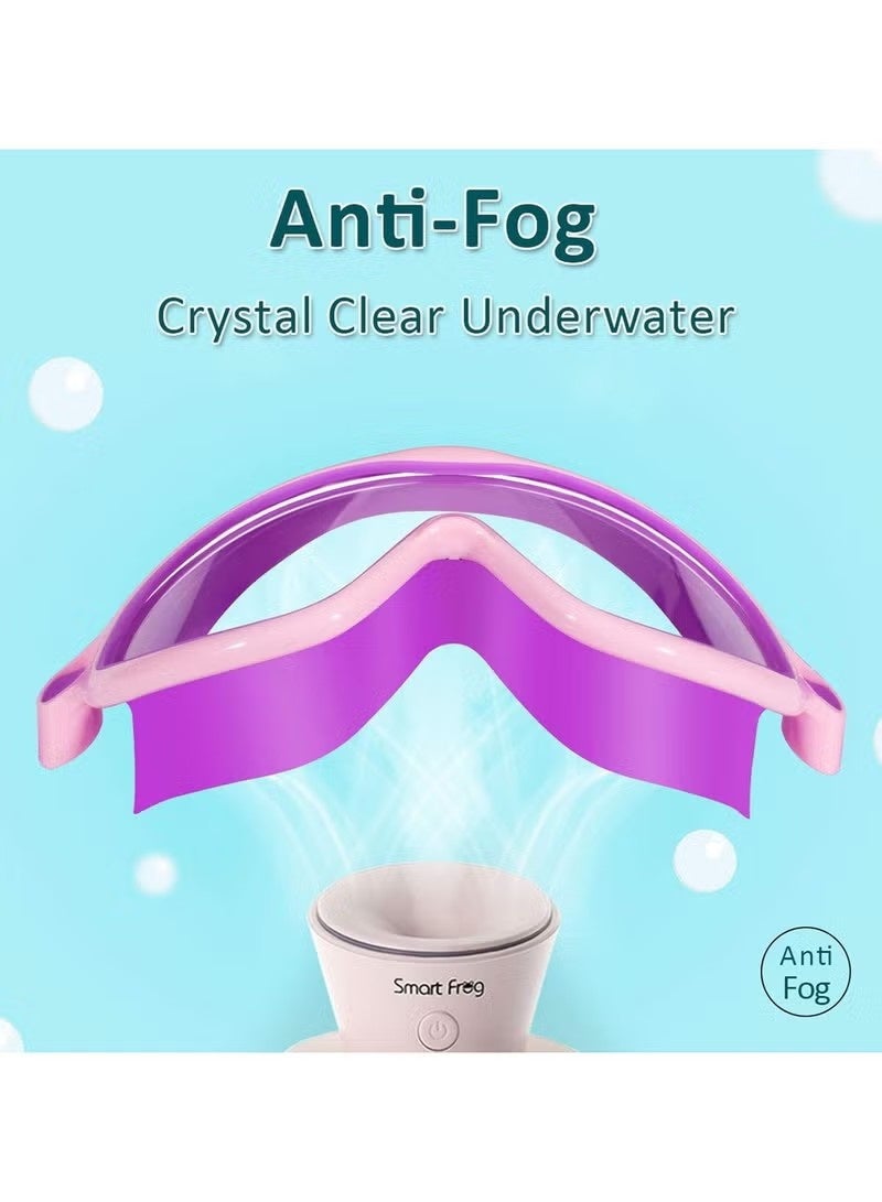 Kids Swim Goggles 2 Pack Anti-Fog Anti-UV Wide View Swimming Goggles Pool Goggles for Kids 3-15 - view 2